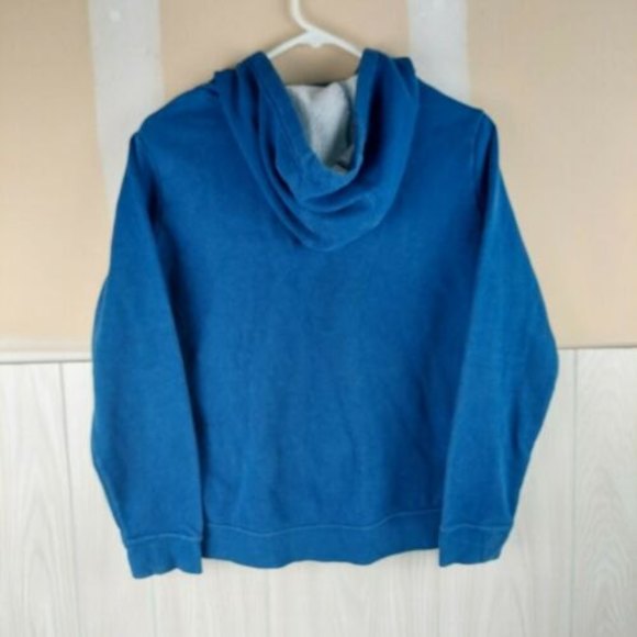 Nike Hooded Sweatshirt Hoodie Spell Out Center Swoosh Youth XL Womens Small Blue - Picture 3 of 7